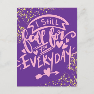 Valentines Gefängnis Langstreckengefängnis Lila B Feiertagspostkarte