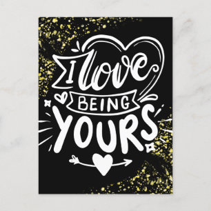 Valentines Gefängnisstrafe Langer Ferne Schwarzes Feiertagspostkarte