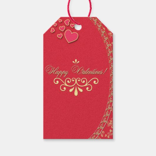 VALENTINES ~ Geschenk-Tag Geschenkanhänger (Vorderseite)