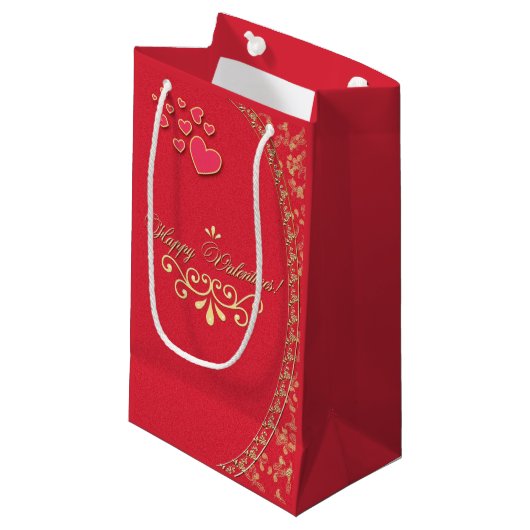 VALENTINES ~ Geschenktüte (Vorderseite Schrägansicht)