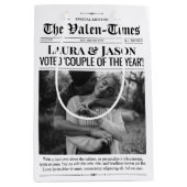 Valentines Gift Bag, Couple Newspapier Geschenktas Mittlere Geschenktüte (Vorderseite)