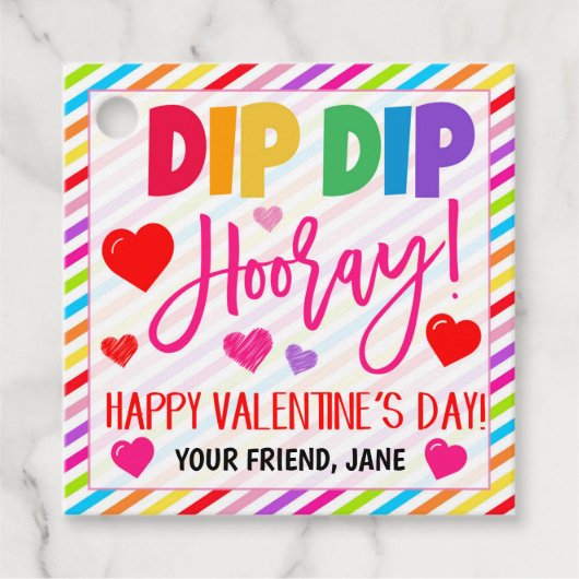 Valentines Gift Tag Geschenkanhänger (Vorderseite)