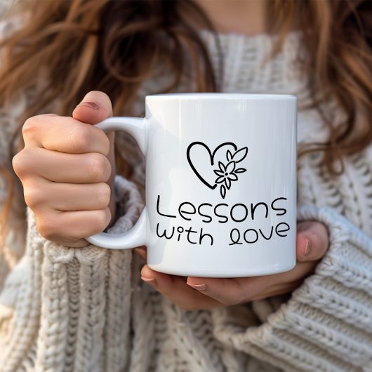 Valentines gift teacher thank you tasse