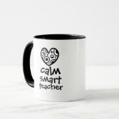 Valentines gift teacher thank you tasse (Vorderseite Links)