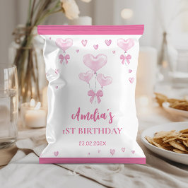 Valentine's Girl Birthday Chip Bag Wrapper Flyer