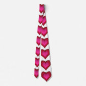 Valentines Glasherzen Krawatte (Rückseite)