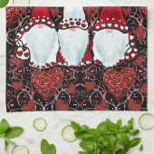VALENTINES GNOMES GESCHIRRTUCH (Gefaltet)