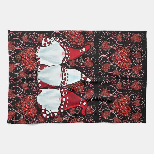 VALENTINES GNOMES GESCHIRRTUCH (Horizontal)