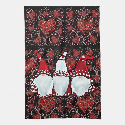 VALENTINES GNOMES GESCHIRRTUCH (Vertikal)
