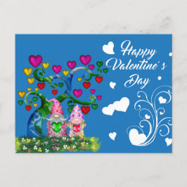 Valentines Gnomes Postcard Postkarte
