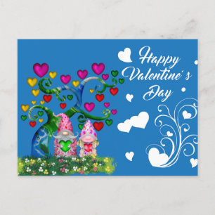 Valentines Gnomes Postcard Postkarte