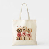 Valentines Goldendoodle Hunde Tragetasche (Rückseite)