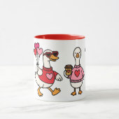 Valentines Goose  Tasse (Zentrum)