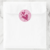 Valentine's Grunge Hearts Stickers (Tasche)