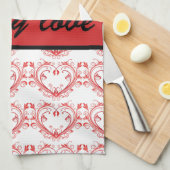 Valentines Handtuch (Viertel Falte)