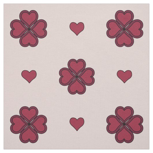 Valentine's Heart Fabric Stoff (Muster)