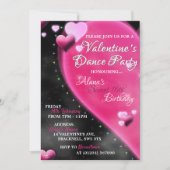 Valentine's Heart Sweet 16 Dance Party Einladungen (Vorderseite)