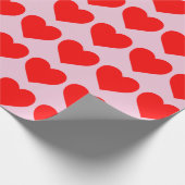 VALENTINES HEART WRAPPING PAPIER GESCHENKPAPIER (Ecke)