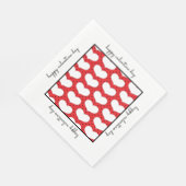 Valentines Hearts and Polka Dots Paper Napkin Serviette (Ecke)