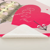 Valentine's Hearts & Arrow Sherpadecke (3/4)