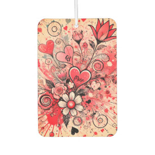 Valentines Hearts / Daisy / Spritzer Art / Sangria Autolufterfrischer