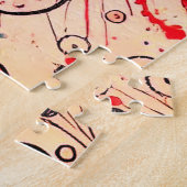 Valentines Hearts / Daisy / Spritzer Art / Sangria Puzzle (Seite)