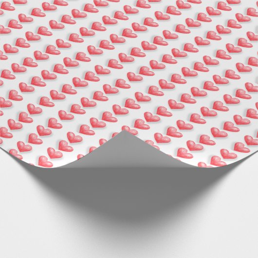 Valentine's Hearts  Geschenkpapier (Ecke)