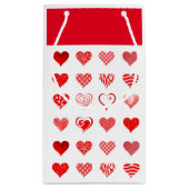 Valentine's Hearts Gift Bag Kleine Geschenktüte (Rückseite)