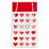 Valentine's Hearts Gift Bag Kleine Geschenktüte (Vorderseite)