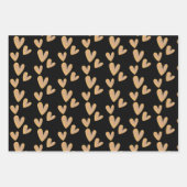 Valentines Hearts Hand bemalt Wasserfarben Geschenkpapier Set (Vorderseite 2)