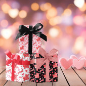Valentine's Hearts I Liebe, du bist mein Muster Geschenkpapier Set
