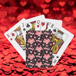 Valentine's Hearts I Liebe, du bist mein Muster Spielkarten