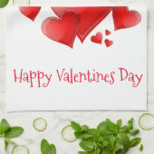 Valentine's Hearts Küchentuch (Gefaltet)