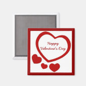 Valentine's Hearts Magnet (Vorderseite/Rückseite)