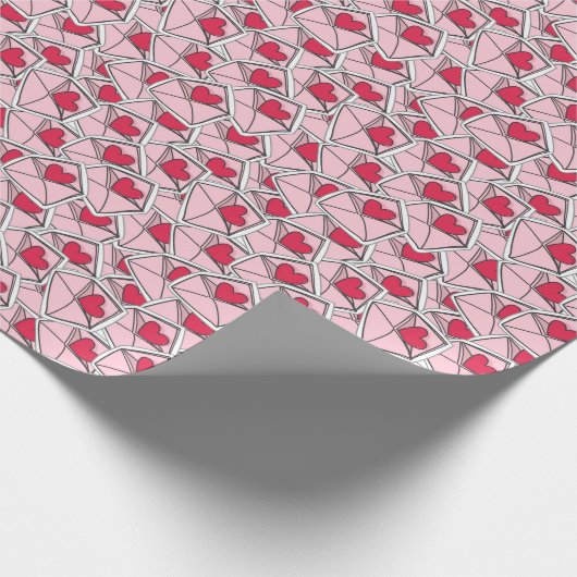 Valentine's Hearts on Enwickes Geschenkpapier (Ecke)
