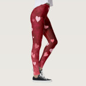 Valentines Hearts Pattern Leggings (Rechts)