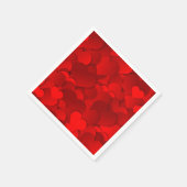 Valentines Hearts Serviette (Ecke)