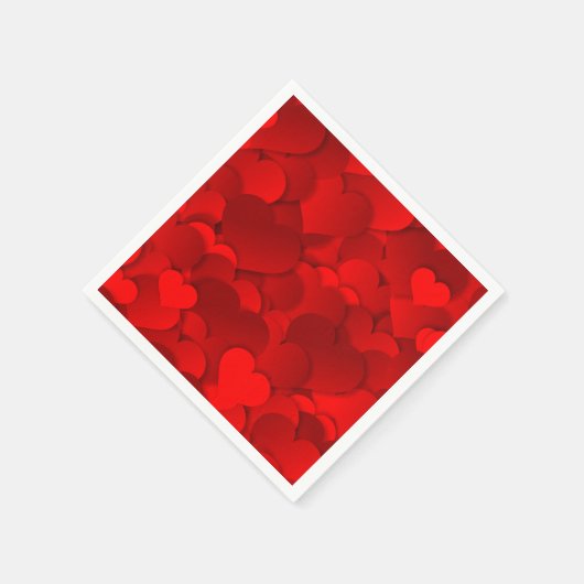 Valentines Hearts Serviette (Ecke)