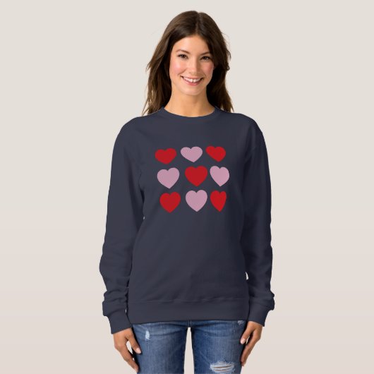 Valentines Hearts Sweatshirt (Vorne ganz)