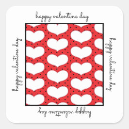 Valentines Hearts und Polka Dots Sticker