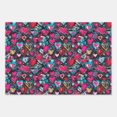 Valentine's Hearts x 3 Blätter (Vorderseite 3)