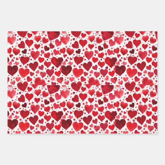 Valentine's Hearts x 3 Blätter (Vorderseite 2)