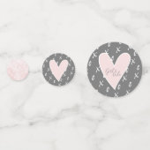 Valentine's Hearts x und o Konfetti (Rückseiten)