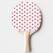 Valentines Herz Retro Themed Tischtennis Schläger (Vorderseite)