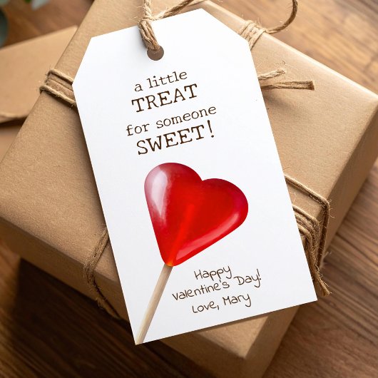 Valentines Herzlollipop kleine süße Leckerei Geschenkanhänger