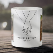Valentines Holding Hands-Foto Kaffeetasse