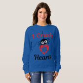 Valentine's I Crush Hearts niedliche Spinne | Sweatshirt (Vorne ganz)