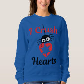 Valentine's I Crush Hearts niedliche Spinne | Sweatshirt (Vorderseite)
