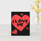 Valentine's I Love Me I Love Myself Shirt Karte (Gelbe Blume)