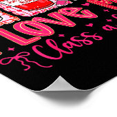 Valentines I Love My Cl A Latte Coquette Coffee Te Poster (Ecke)